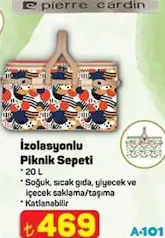 PİERRE CARDİN İZOLASYONLU PİKNİK SEPETİ 20 L indirimli fiyat PİERRE CARDİN İZOLASYONLU PİKNİK SEPETİ 20 L fiyat ve kampanya bilgisi